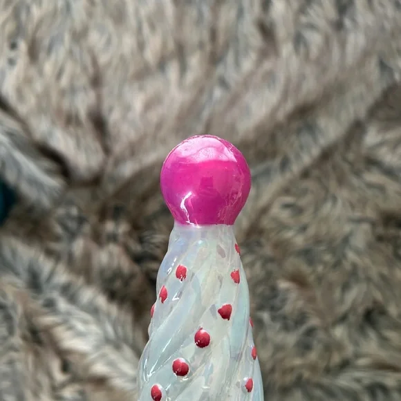 GUC Anthropologie Borosilicate Glass Tree - Pearl/Red, XS - Picture 5 of 6